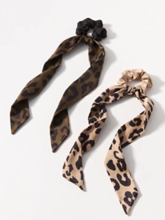 Anthropologie Accessories - NWT Anthropologie Printed Hair Scarf Set Animal